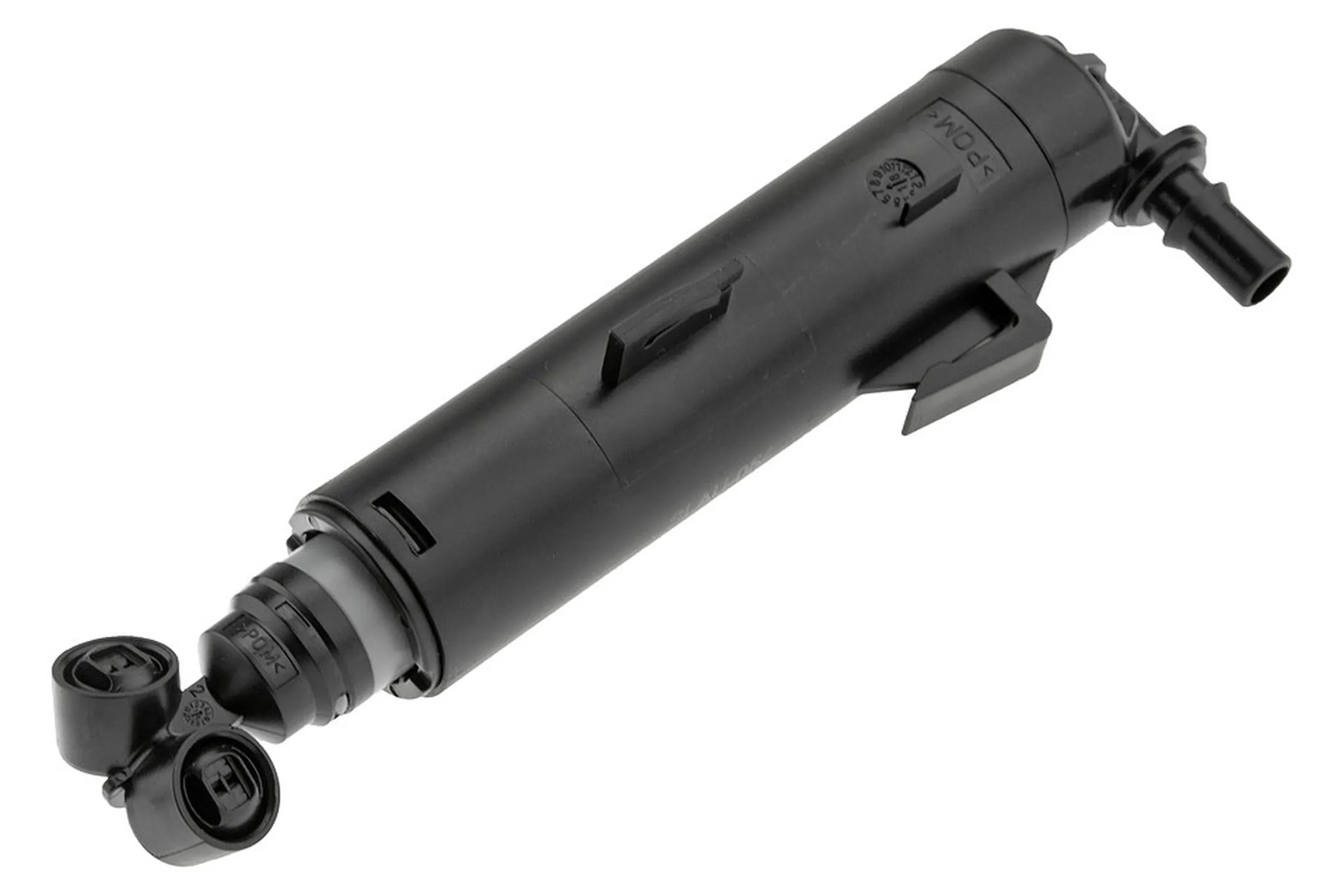 Washer fluid jet, headlight cleaning