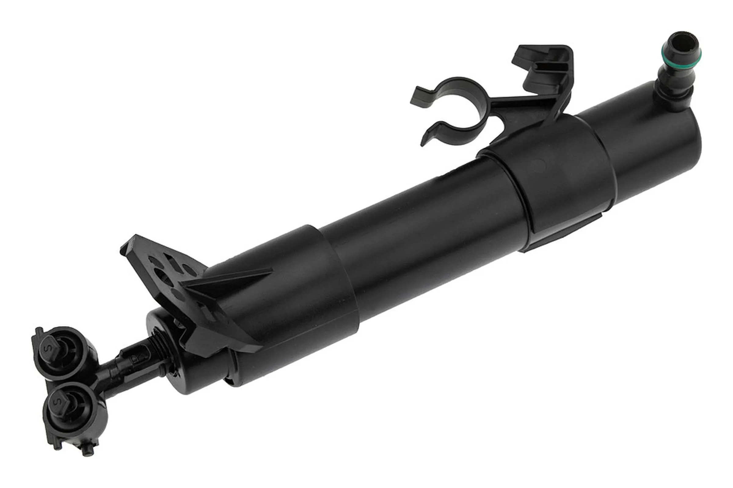 Washer fluid jet, headlight cleaning