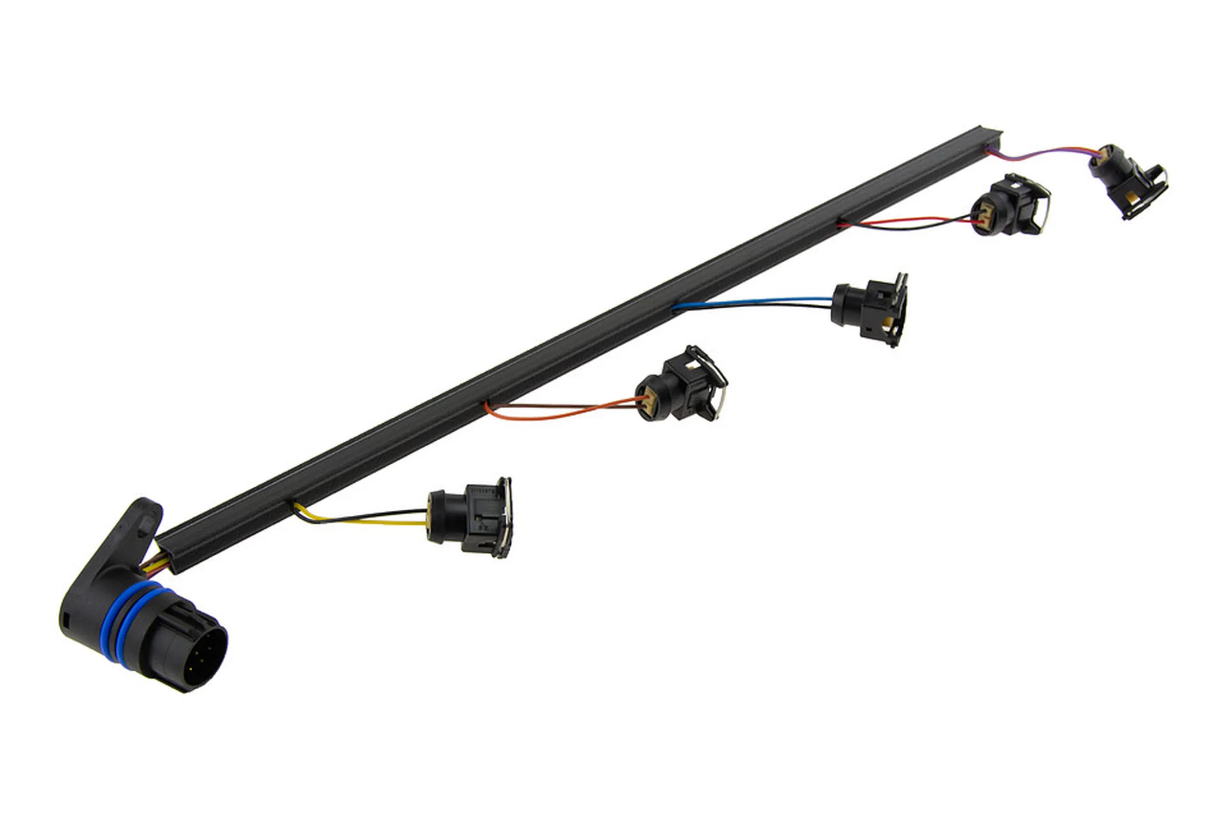 Connecting cable, injector